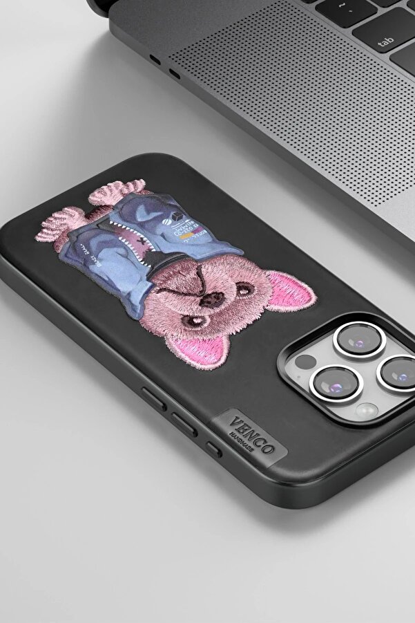 İphone 15 Pro Max Cute Desenli̇ Kapak - Laci̇vert - Dropx2913-3358