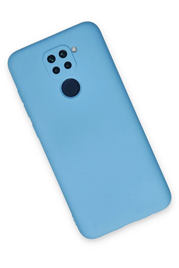 Xi̇aomi̇ Redmi̇ Note 9 Kılıf Nano İçi̇ Kadi̇fe Si̇li̇kon - Mavi̇ - Dropx4726-6161