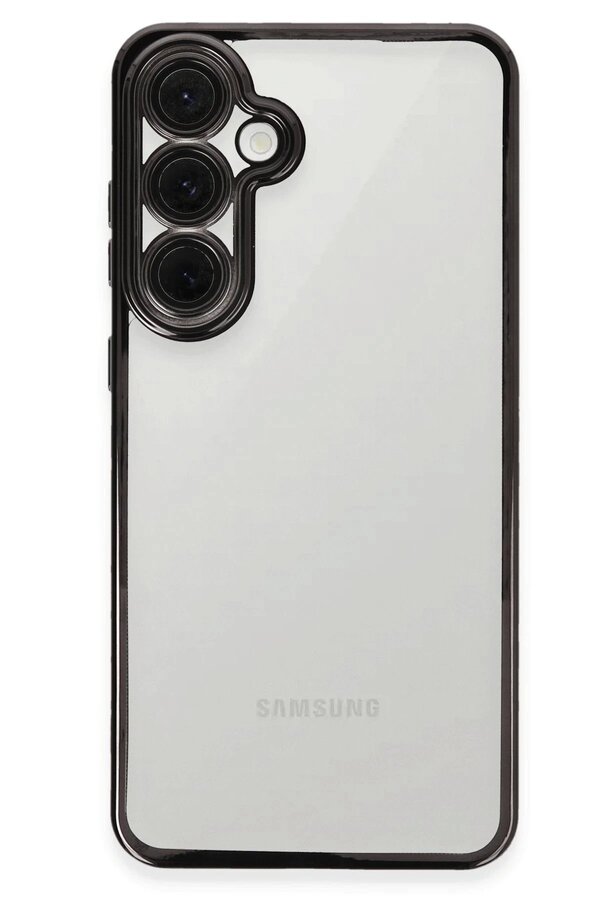 Samsung Galaxy S24 Fe Kılıf Lensli̇ Si̇li̇kon - Si̇yah - Dropx5530-6674