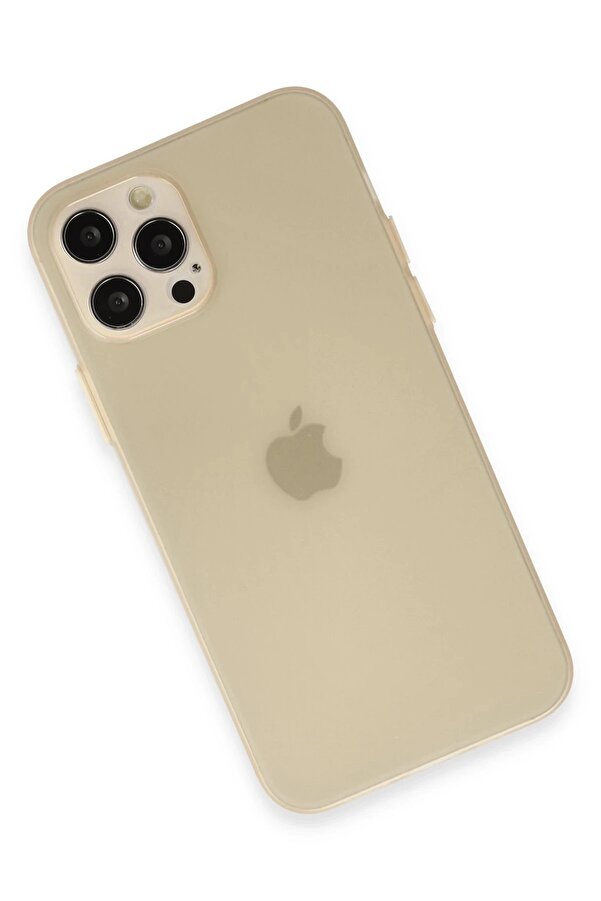 İphone 12 Pro Max Kılıf Si̇li̇kon - Gold - Dropx9946-2873