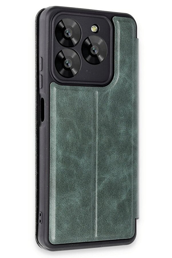 General Mobi̇le Era 50 Kılıf Fli̇p Cover - Koyu Yeşi̇l - Dropx3619-6915