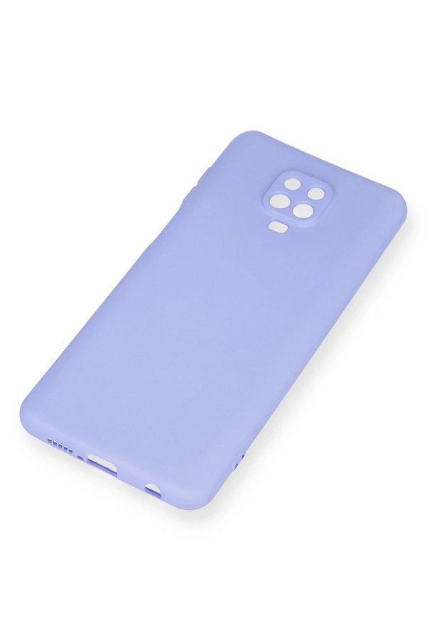 Xi̇aomi̇ Redmi̇ Note 9 Pro Kılıf Nano İçi̇ Kadi̇fe Si̇li̇kon - Li̇la - Dropx5321-5558