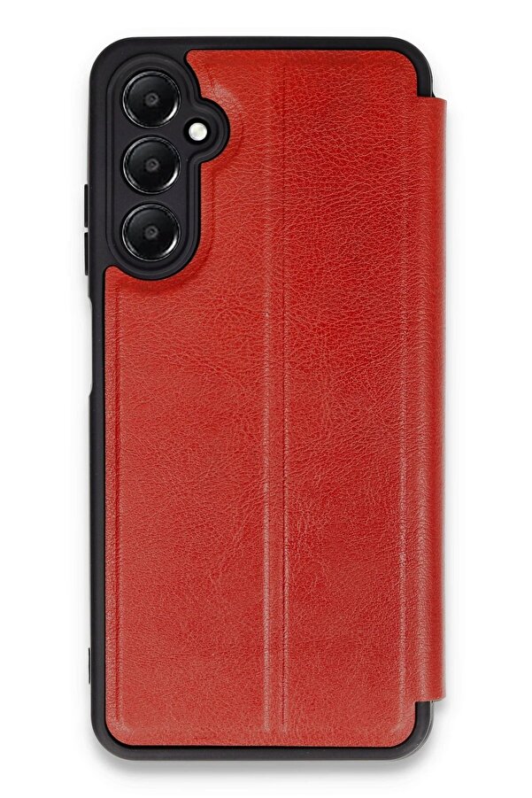 Samsung Galaxy A25 5G Kılıf Fli̇p Cover - Kırmızı - Dropx8968-1818