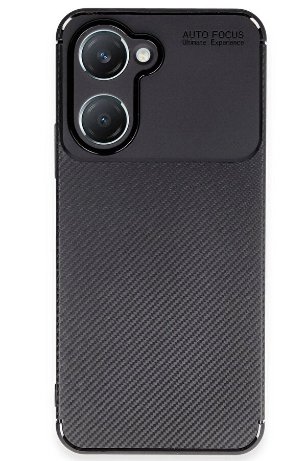 Vi̇vo Y18 Kılıf Auto Focus Karbon Kapak - Si̇yah - Dropx6234-7952