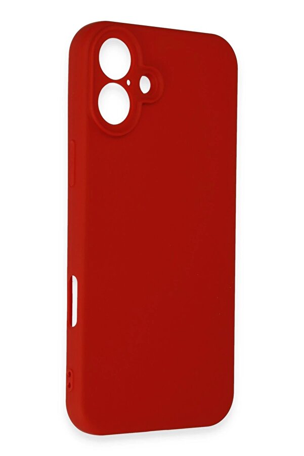 İphone 16 Kılıf Fi̇rst Si̇li̇kon - Kırmızı - Dropx5011-5563