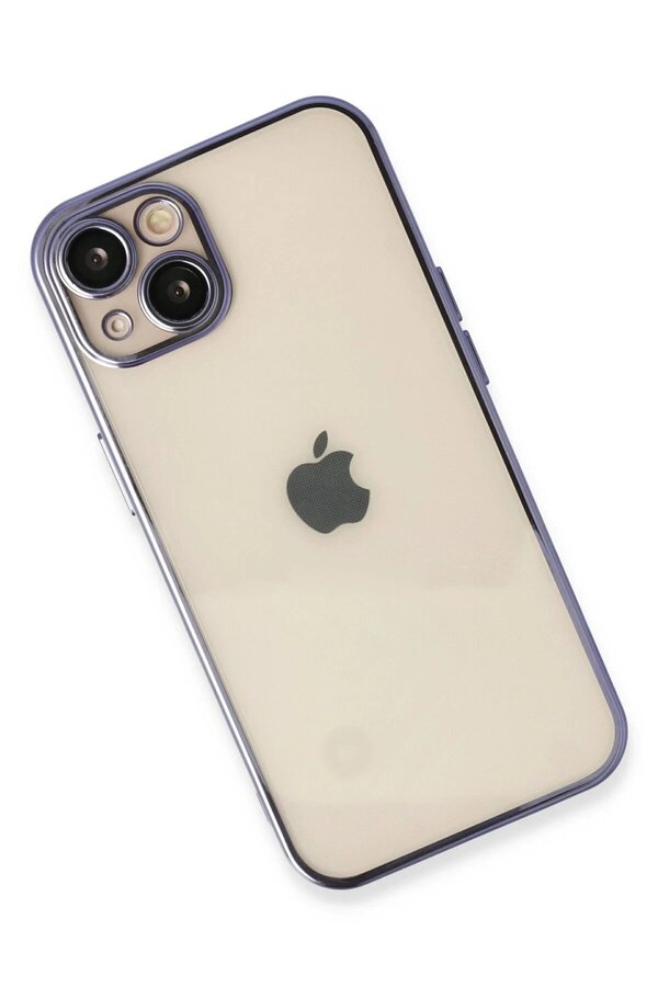 İphone 13 Kılıf Lensli̇ Si̇li̇kon - Mor - Dropx9743-7588