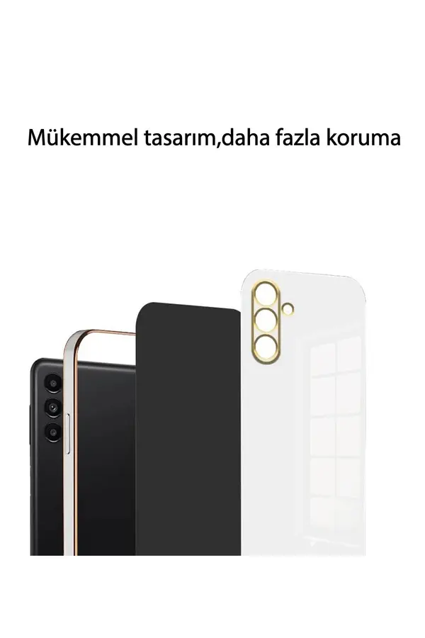 Samsung Galaxy A35 5G Kılıf Volet Si̇li̇kon - Mor - Dropx7950-4408