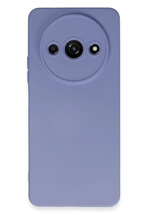 Xi̇aomi̇ Redmi̇ A3 4G Kılıf Nano İçi̇ Kadi̇fe Si̇li̇kon - Li̇la - Dropx5265-9368