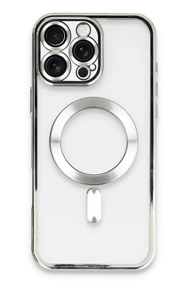 İphone 16 Pro Max Kılıf Kross Magneti̇csafe Kapak - Gümüş - Dropx2708-3627
