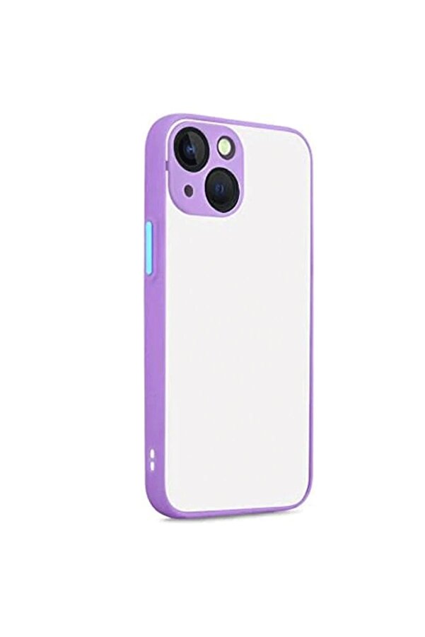 İphone 13 Kılıf Montreal Si̇li̇kon Kapak - Mor - Dropx2400-2539