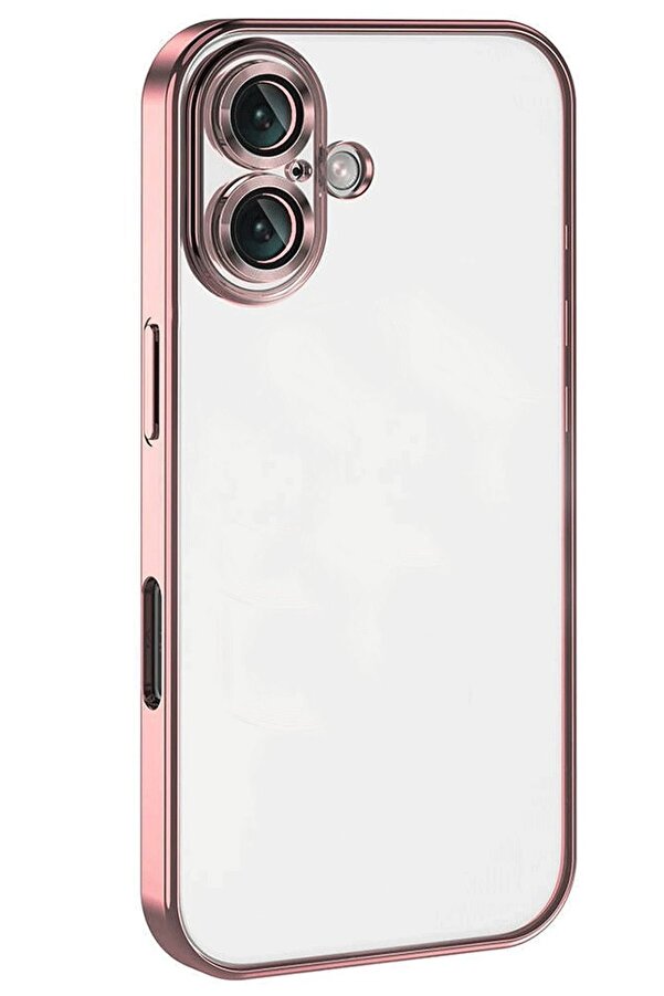 İphone 16 Plus Kılıf Lensli̇ Si̇li̇kon - Pembe - Dropx8433-9566