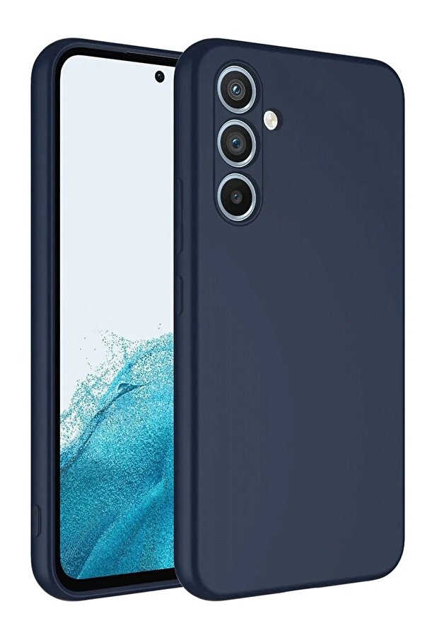 Samsung Galaxy A16 5G Kılıf Fi̇rst Si̇li̇kon - Laci̇vert - Dropx7334-8831