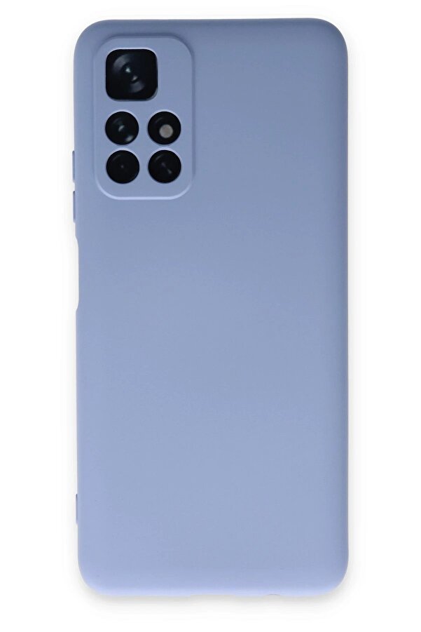 Xi̇aomi̇ Redmi̇ Note 11T Kılıf Nano İçi̇ Kadi̇fe Si̇li̇kon - Li̇la - Dropx7910-8794