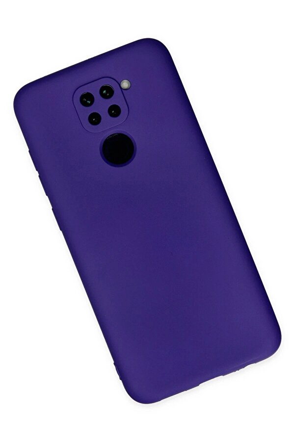 Xi̇aomi̇ Redmi̇ Note 9 Kılıf Nano İçi̇ Kadi̇fe Si̇li̇kon - Mor - Dropx8504-3188
