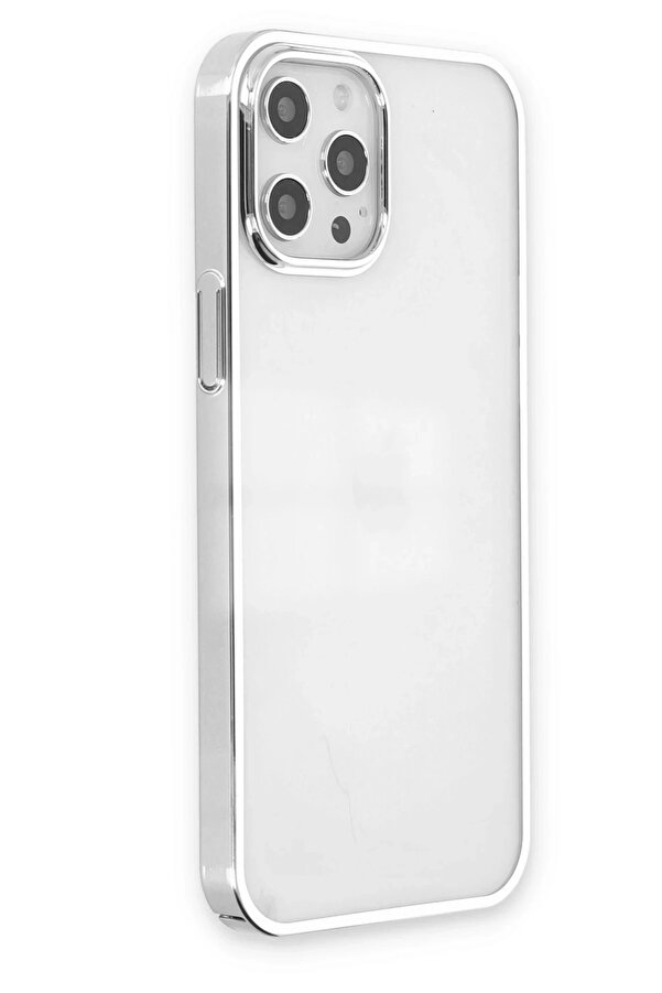 İphone 12 Pro Max Kılıf Element Si̇li̇kon - Gümüş - Dropx4232-9914