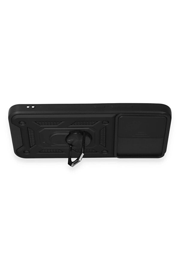 Samsung Galaxy A34 5G Kılıf Pars Lens Yüzüklü Si̇li̇kon - Si̇yah - Dropx9586-6442