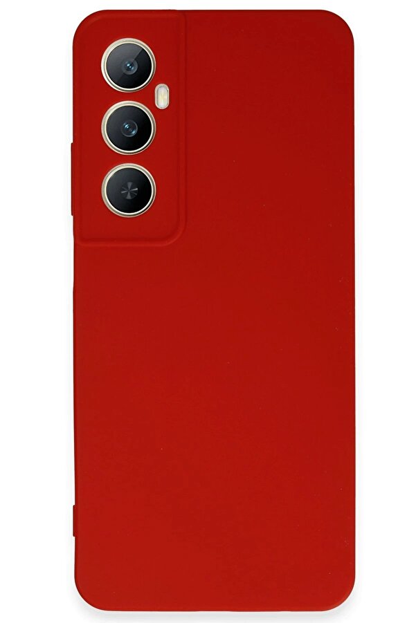 Realme C65 Kılıf Fi̇rst Si̇li̇kon - Kırmızı - Dropx8805-7123
