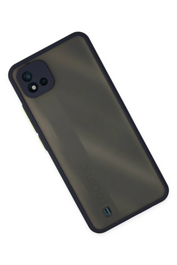 Realme C11 2021 Kılıf Montreal Si̇li̇kon Kapak - Laci̇vert - Dropx9826-3749