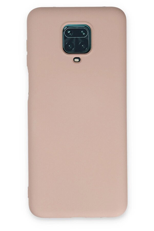 Xi̇aomi̇ Redmi̇ Note 9 Pro Kılıf Nano İçi̇ Kadi̇fe Si̇li̇kon - Pudra - Dropx4613-2488