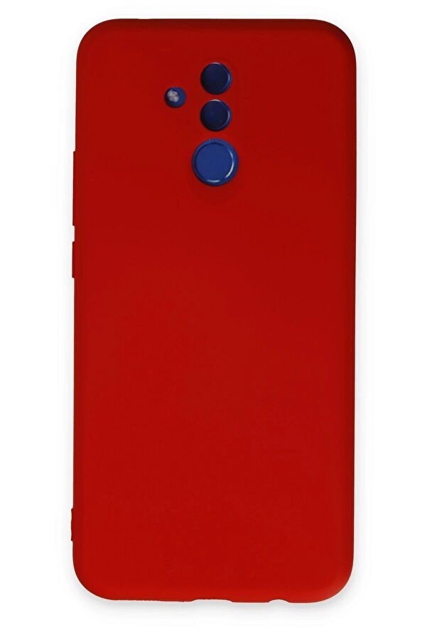 Huawei̇ Mate 20 Li̇te Kılıf Nano İçi̇ Kadi̇fe Si̇li̇kon - Kırmızı - Dropx6149-9098