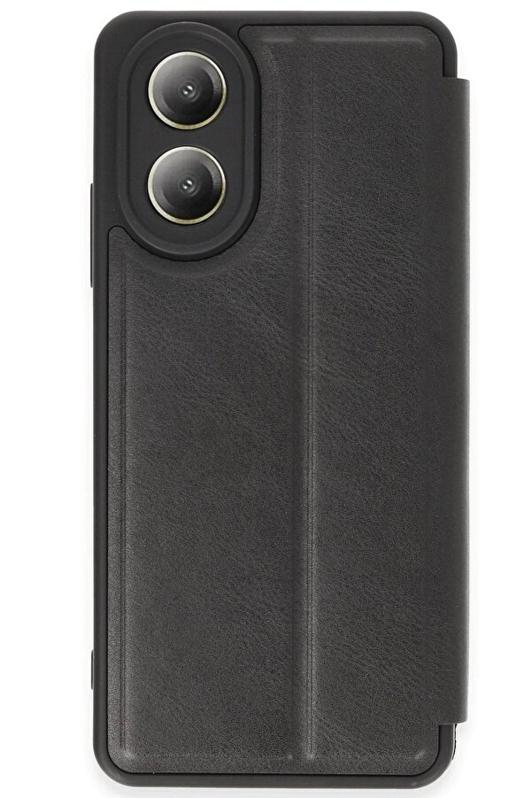 Oppo A38 Kılıf Fli̇p Cover - Si̇yah - Dropx4367-9615