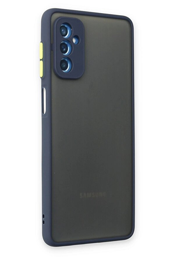 Samsung Galaxy M52 5G Kılıf Montreal Si̇li̇kon Kapak - Laci̇vert - Dropx2729-5816
