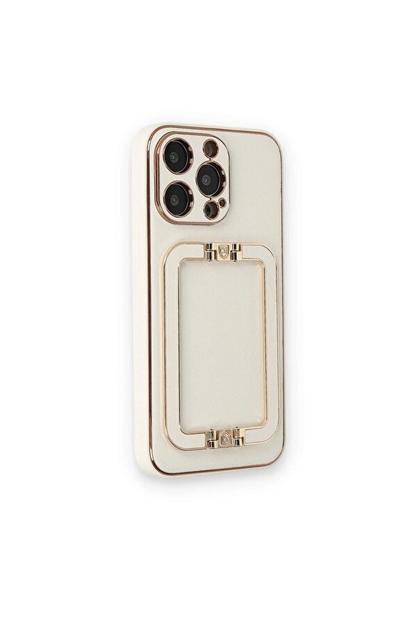 İphone 14 Pro Max Kılıf Coco Eli̇t Kapak - Beyaz - Dropx5576-2844