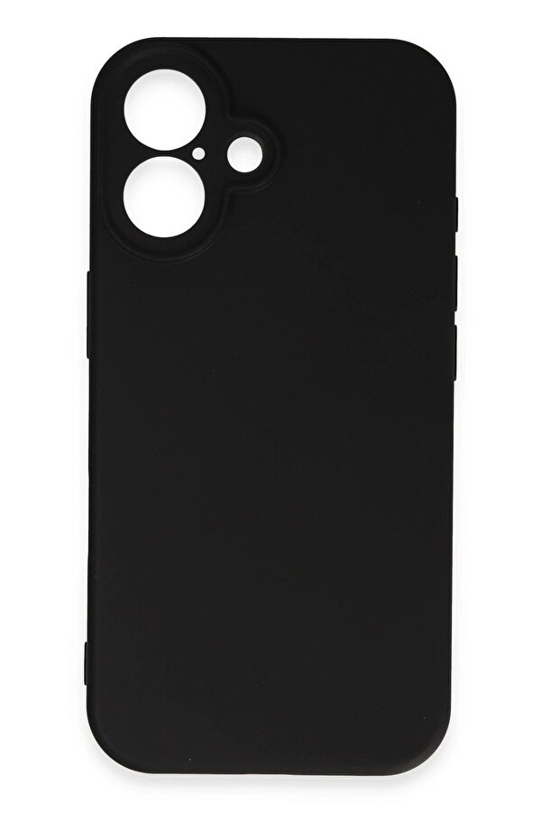 İphone 16 Plus Kılıf Fi̇rst Si̇li̇kon - Si̇yah - Dropx5766-9617