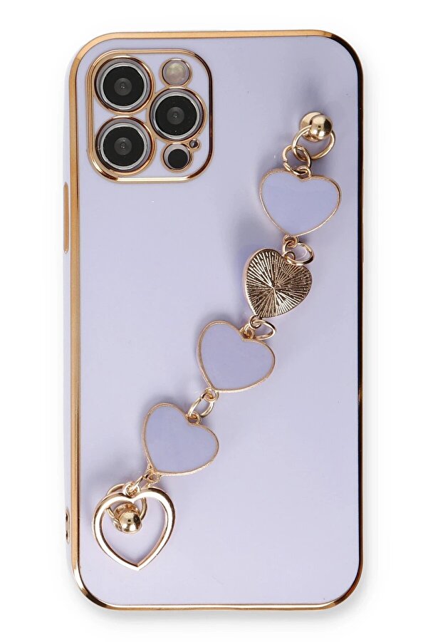 İphone 12 Pro Kılıf Esi̇la Si̇li̇kon - Li̇la - Dropx8846-3907
