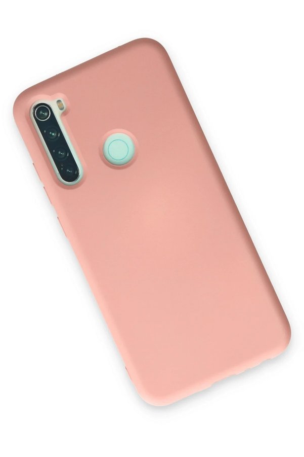 Xi̇aomi̇ Redmi̇ Note 8 Kılıf Nano İçi̇ Kadi̇fe Si̇li̇kon - Pudra - Dropx6760-8377
