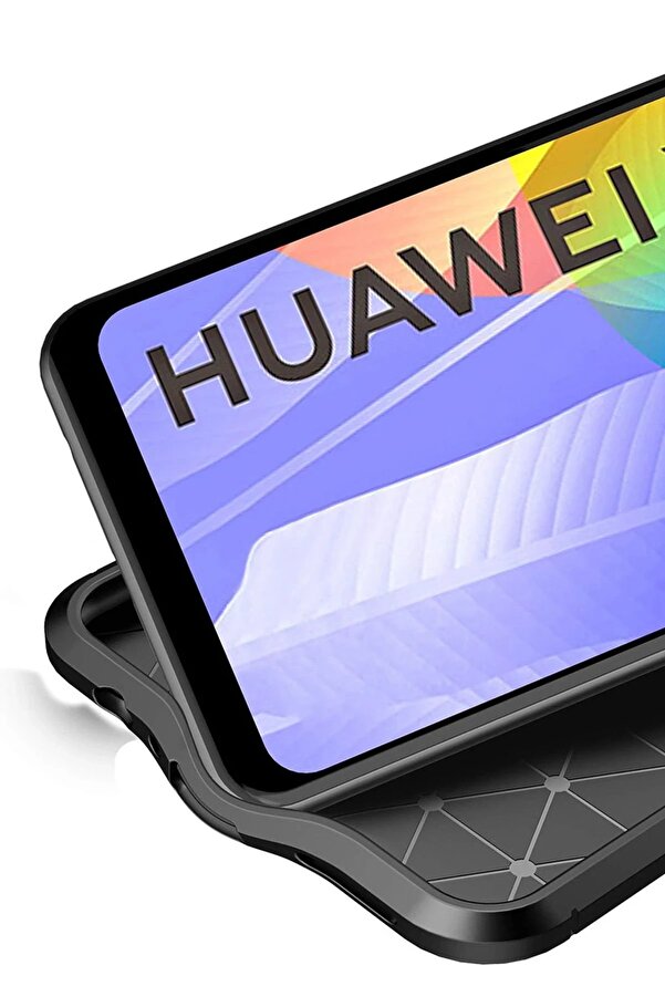 Huawei̇ Y6P Kılıf Auto Focus Kapak - Si̇yah - Dropx1083-5142