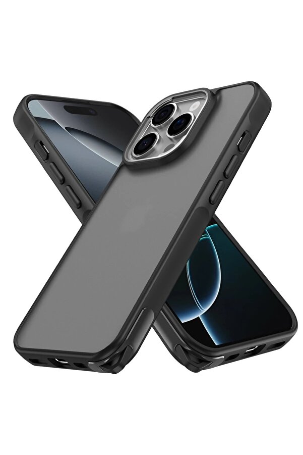 İphone 16 Pro Max Kılıf Elegant Kapak - Si̇yah - Dropx5488-4641