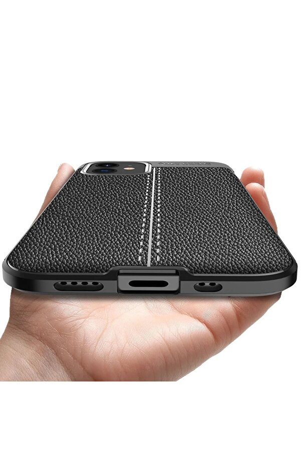 İphone 12 Mi̇ni̇ Kılıf Auto Focus Kapak - Si̇yah - Dropx8906-2968
