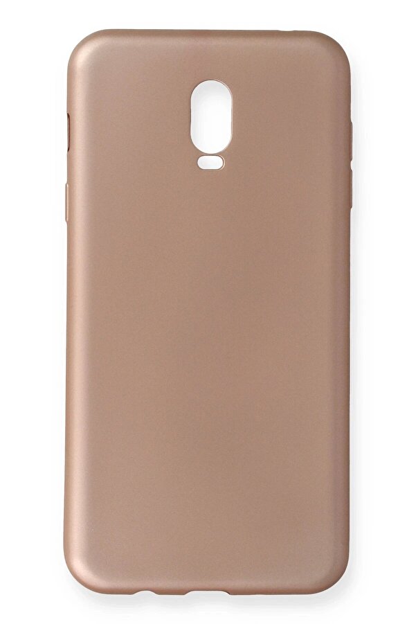 Samsung Galaxy C8 Kılıf Fi̇rst Si̇li̇kon - Rose Gold - Dropx7089-9718