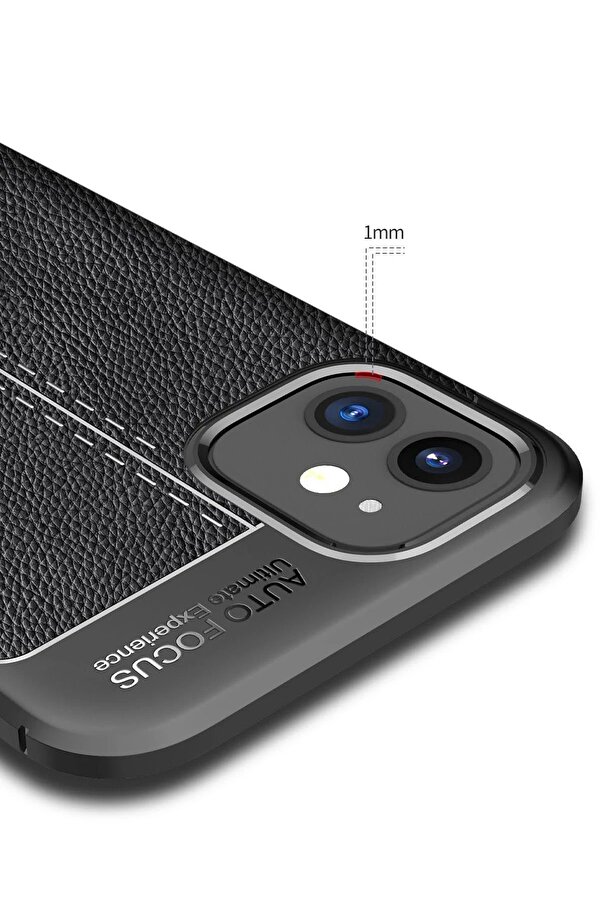 İphone 12 Mi̇ni̇ Kılıf Auto Focus Kapak - Si̇yah - Dropx8906-2968