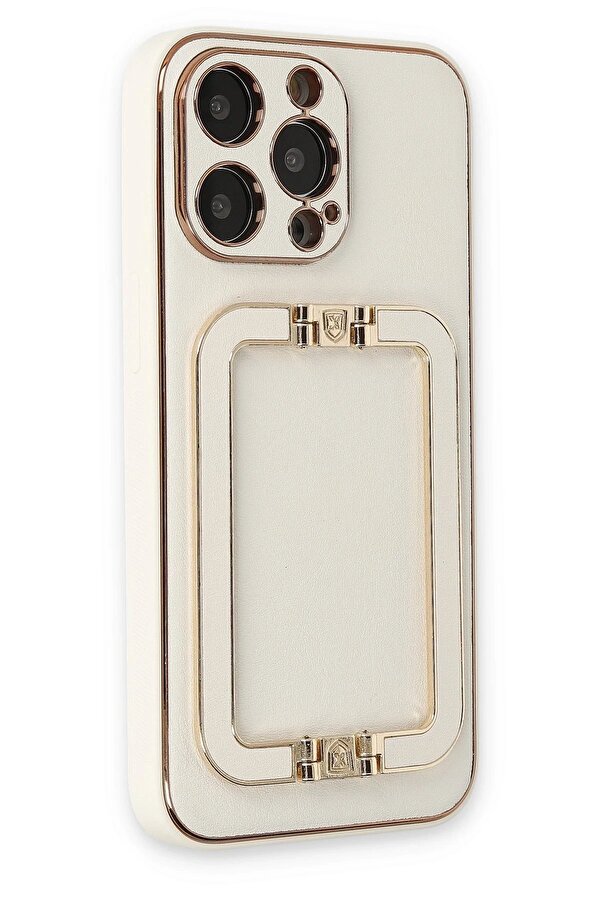 İphone 13 Pro Max Kılıf Coco Eli̇t Kapak - Beyaz - Dropx1123-3501