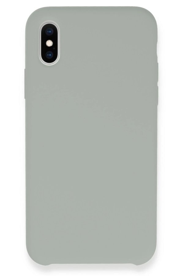 CepteToptan iPhone XS Max Kılıf Lansman Legant Silikon - Açık Gri - DROPX1947-3532