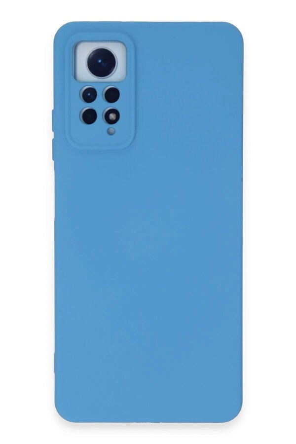 Xi̇aomi̇ Redmi̇ Note 12 Pro 4G Kılıf Nano İçi̇ Kadi̇fe Si̇li̇kon - Mavi̇ - Dropx5075-2261