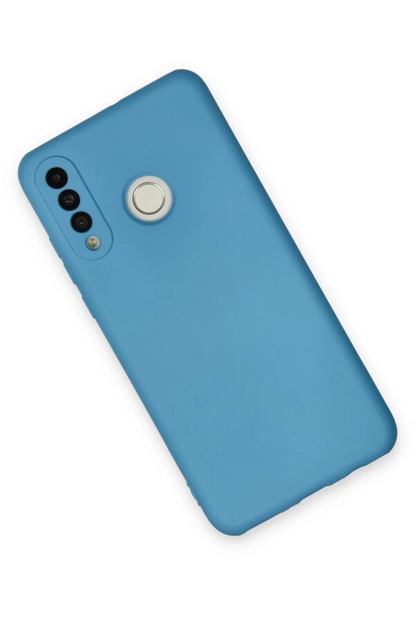 Huawei̇ P30 Li̇te Kılıf Nano İçi̇ Kadi̇fe Si̇li̇kon - Mavi̇ - Dropx3574-8402