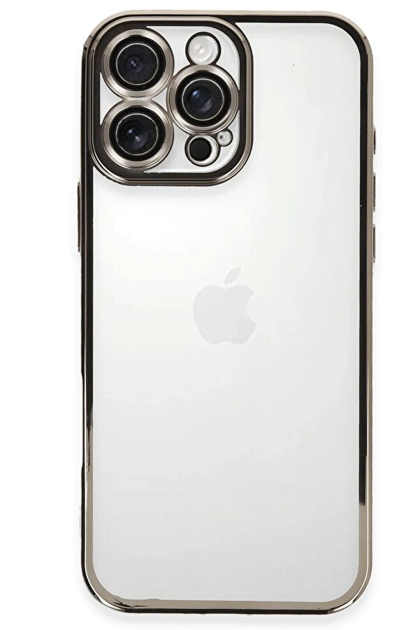 İphone 16 Pro Max Kılıf Lensli̇ Si̇li̇kon - Ti̇tanyum Gri̇ - Dropx3847-4826