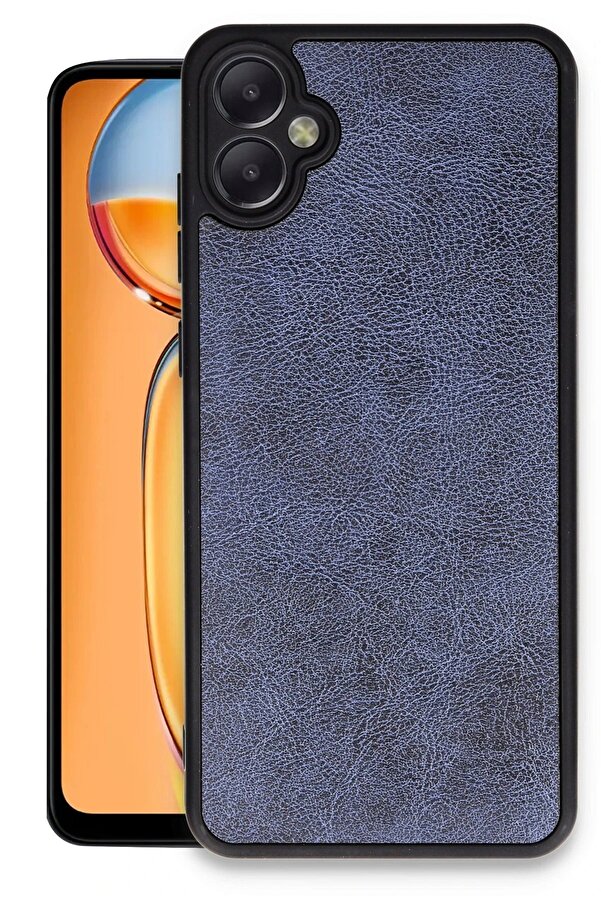 Samsung Galaxy A05 Kılıf Aras Deri̇ Kapak - Laci̇vert - Dropx5762-1535