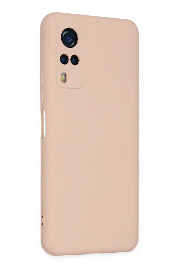 Vi̇vo Y53S Kılıf Nano İçi̇ Kadi̇fe Si̇li̇kon - Pudra - Dropx1335-7867