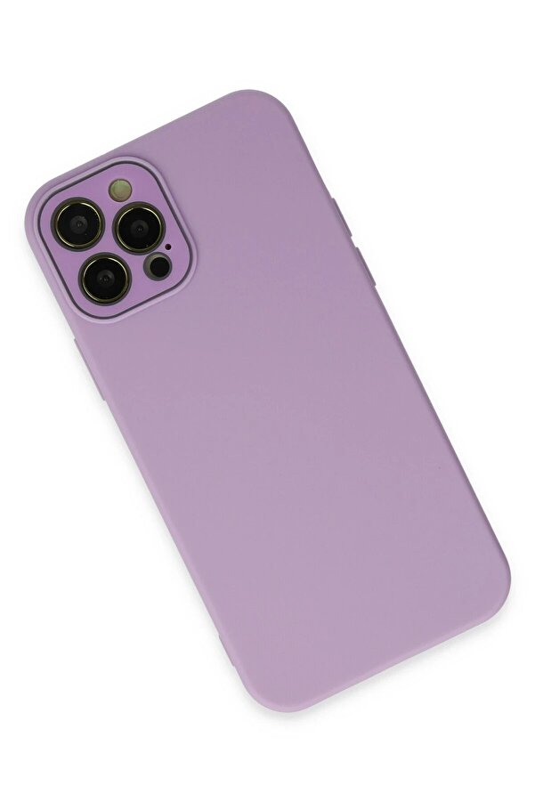 İphone 12 Pro Max Kılıf Lansman Glass Kapak - Li̇la - Dropx3345-8756