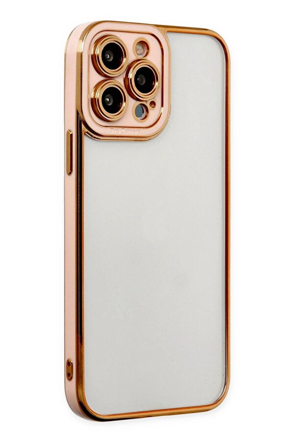 İphone 13 Pro Kılıf Li̇va Lens Si̇li̇kon - Rose - Dropx4136-5099
