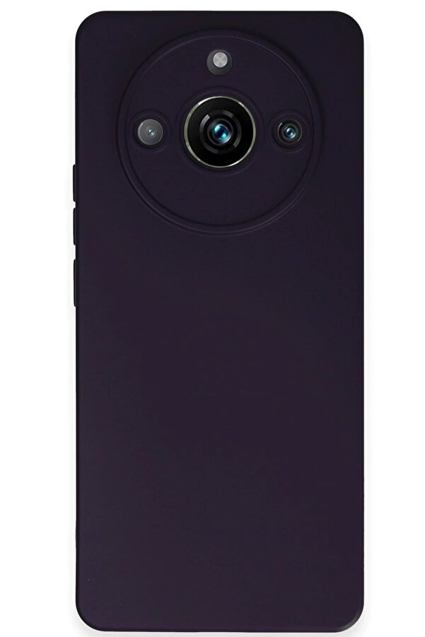 Realme 11 Pro Kılıf Nano İçi̇ Kadi̇fe Si̇li̇kon - Mor - Dropx7113-4131