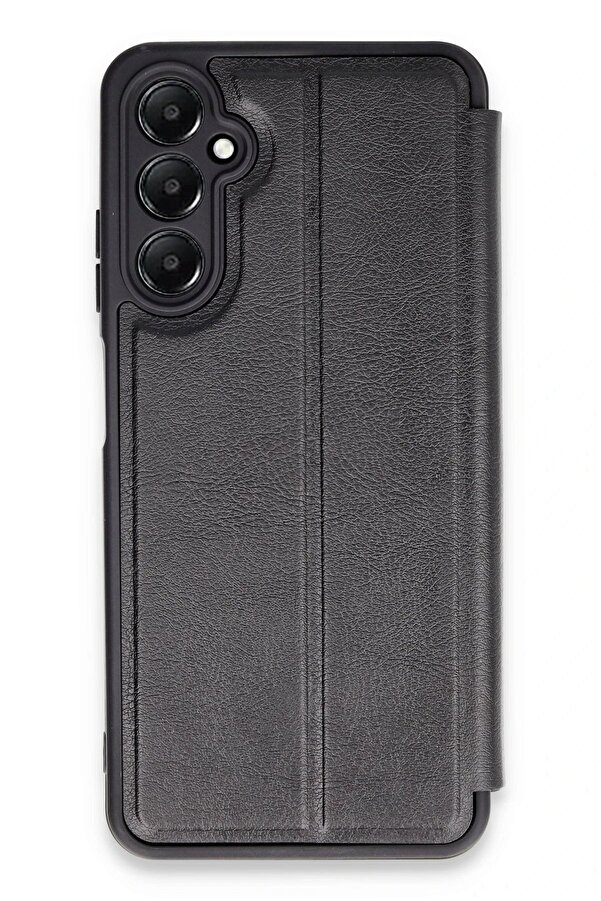 Samsung Galaxy A15 4G Kılıf Fli̇p Cover - Si̇yah - Dropx2129-3027