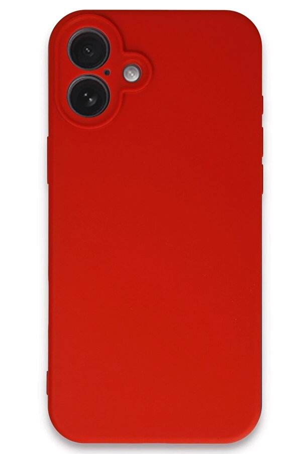 İphone 16 Kılıf Fi̇rst Si̇li̇kon - Kırmızı - Dropx5011-5563
