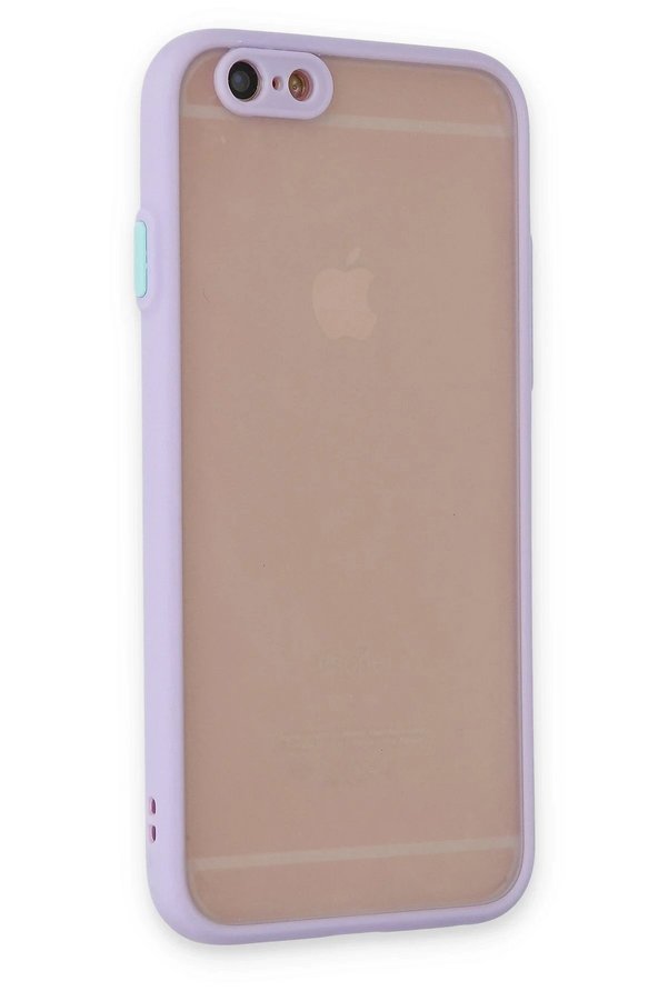 İphone 6 Kılıf Montreal Si̇li̇kon Kapak - Mor - Dropx2753-7495