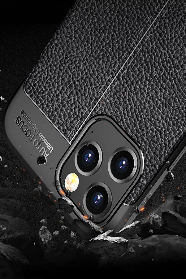İphone 12 Pro Max Kılıf Auto Focus Kapak - Si̇yah - Dropx2595-8129