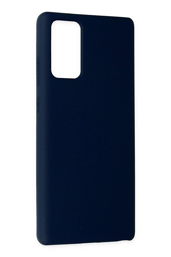 Samsung Galaxy Note 20 Kılıf Nano İçi̇ Kadi̇fe Si̇li̇kon - Laci̇vert - Dropx6370-3770